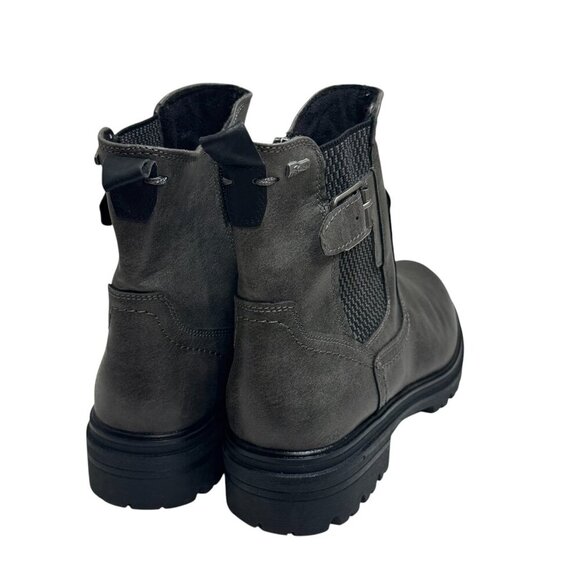 Spring Step Kaze Gray Ankle Boots Euro 38 US 7.5 Vegan Friendly Water Resistant - Picture 4 of 5